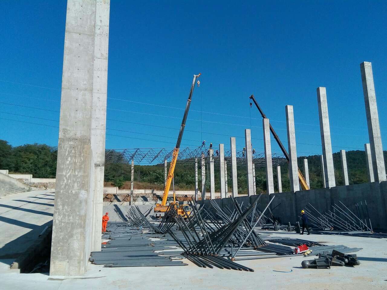 北宁威海搅拌站网架